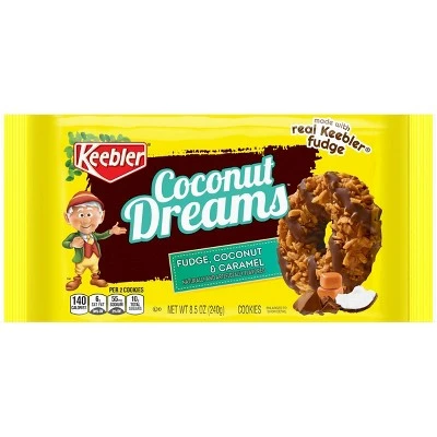 Fudge Shoppe Coconut Dreams Cookies  8.5oz  Keebler