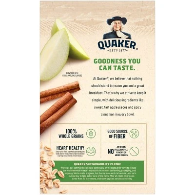 Quaker Instant Oatmeal Apple Cinnamon 10ct
