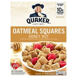 Quaker Oatmeal Squares Honey Nut Breakfast Cereal  14.5oz  Quaker Oats