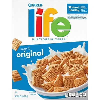 Life Original Breakfast Cereal 13oz Quaker Oats