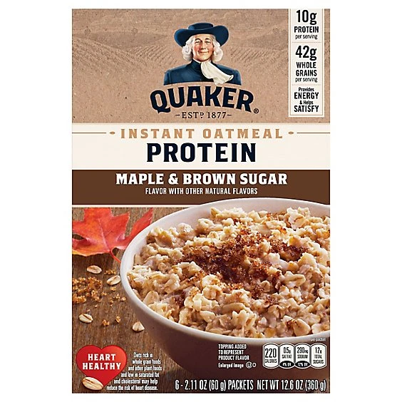 Quaker Instant Protein Maple Brown Sugar 12.6oz