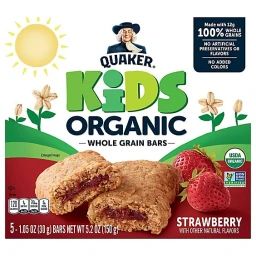Quaker Quaker Kids Strawberry Organic Bars  5ct