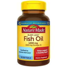 Nature Made Nature Made Burpless Fish Oil 1200 mg Softgels  60ct