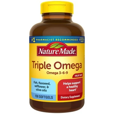 Nature Made Triple Omega 3  6  9 Softgels  150ct