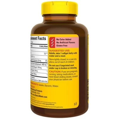 Nature Made Flaxseed Oil 1400 mg Softgels  100ct