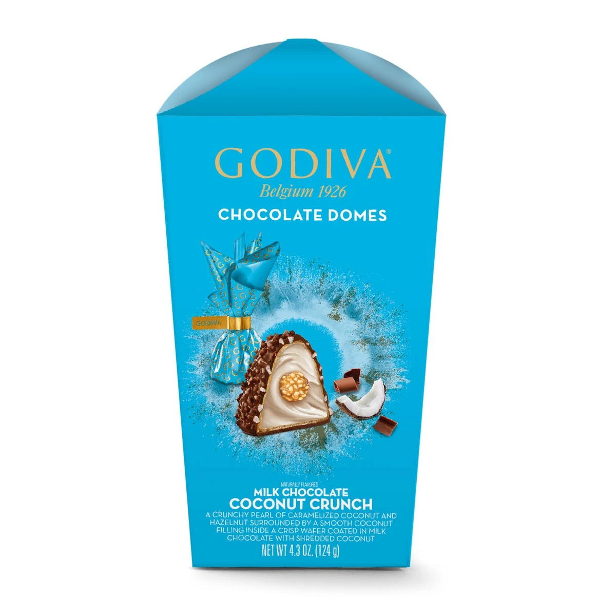 Godiva Coconut Crunch Domes 4.3oz
