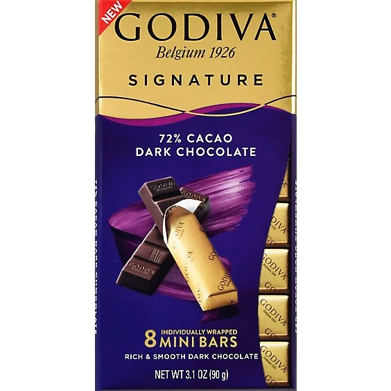Godiva 72% Dark Cacao Bar  3.1oz