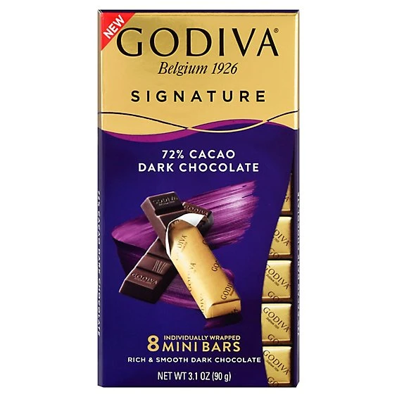 Godiva 72% Dark Cacao Bar  3.1oz