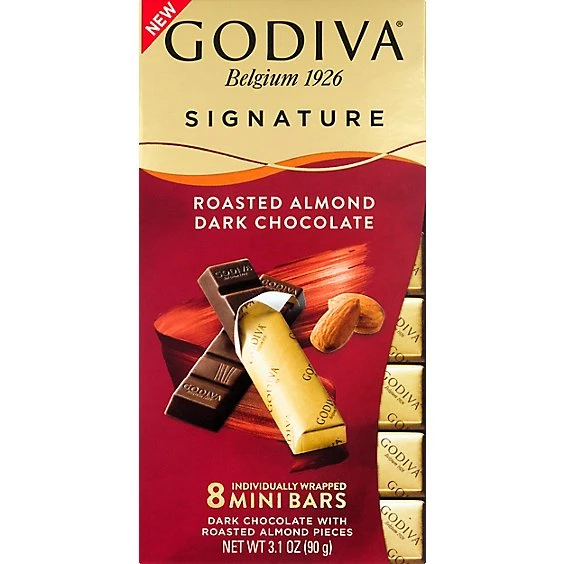 Godiva Roasted Almond Dark Bar 3.1oz