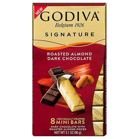 Godiva Roasted Almond Dark Bar 3.1oz