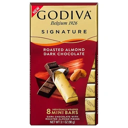 Godiva Godiva Roasted Almond Dark Bar 3.1oz