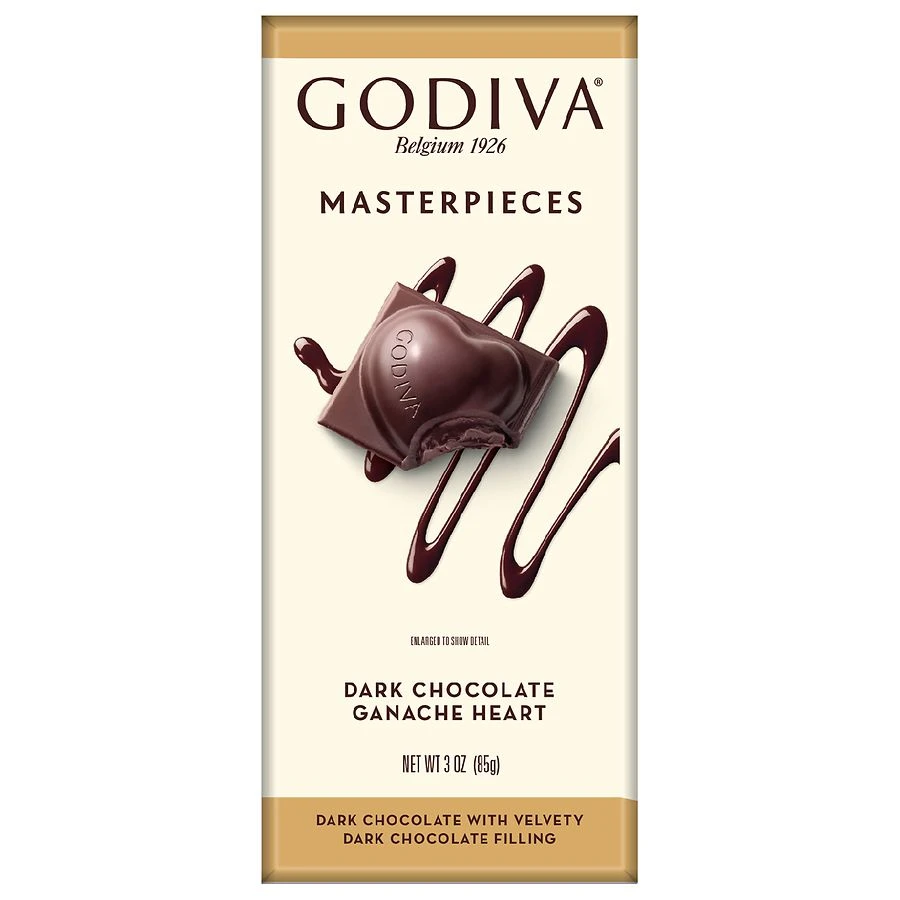 Godiva Masterpieces Dark Chocolate Ganache Hearts 3oz