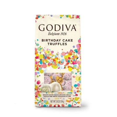 Godiva Limited Edition Birthday Cake Truffles  3.6oz