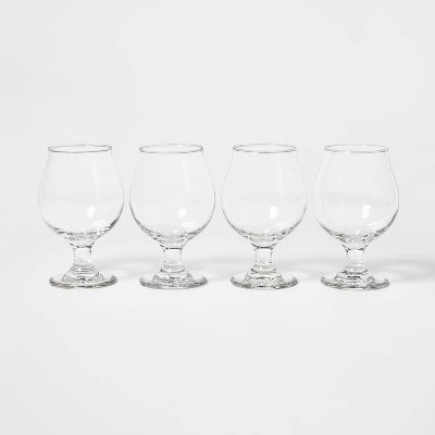 16oz 4pk Glass Tulip Beer Glasses  Threshold™