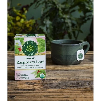 Traditional Medicinals Organic Raspberry Leaf Herbal Tea  16ct