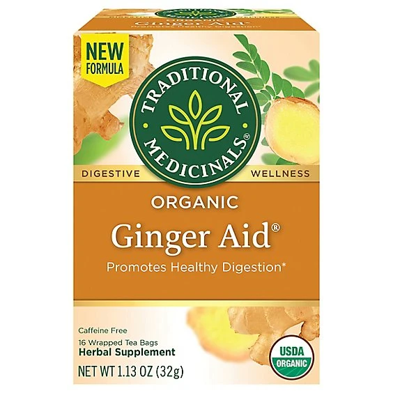 Traditional Medicinals Ginger Aid Tea 16ct