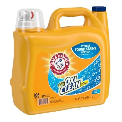 Arm & Hammer Plus OxiClean Fresh Scent Liquid Laundry Detergent  185.5 fl oz