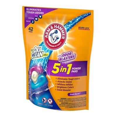 Arm & Hammer Plus OxiClean With Odor Blasters 5 in 1  42ct