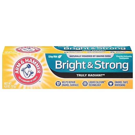 Arm & Hammer Fresh Mint Truly Radiant Fluoride Anticavity Toothpaste 4.3oz