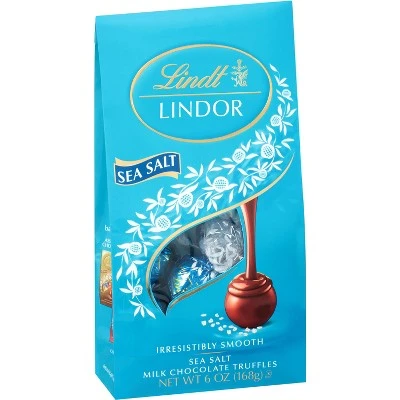 Lindt Lindor Sea Salt Milk Chocolate Truffles 5.1oz