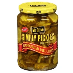 Mt. Olive Mt. Olive Simply Pickles Hamburger Dill Chips  24 fl oz