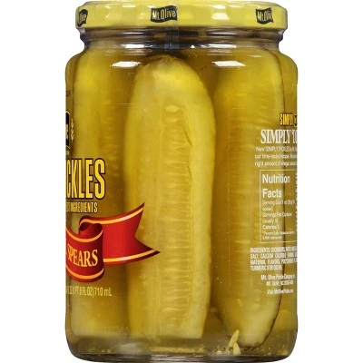 Mt. Olive Simply Pickles Kosher Dill Spears  24 fl oz