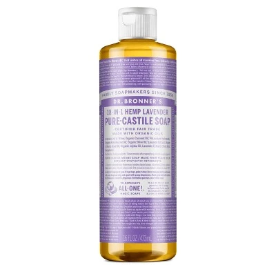 Dr. Bronner's Pure Castile Soap  Lavender  16 oz