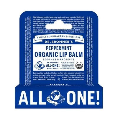 Dr. Bronner's Organic Lip Balm Naked  .15 oz