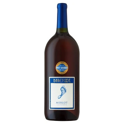 Barefoot Merlot Red Wine  1.5L Bottle