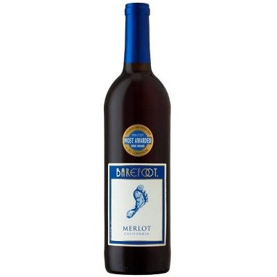 Barefoot Merlot Red Wine  750ml Bottle