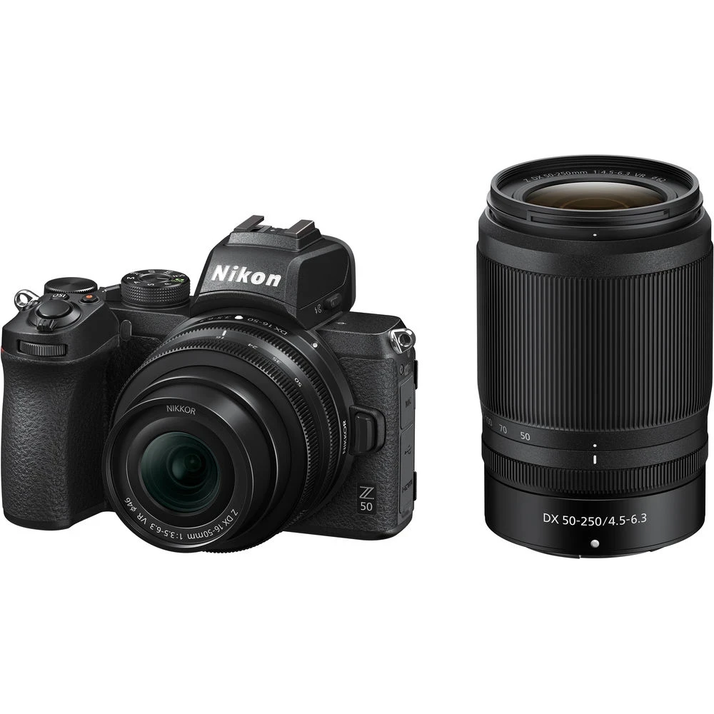 Nikon Z 50 Mirrorless Digital Camera with 16 50mm & 50 250mm Lenses