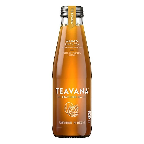 Teavana Mango Black Tea  14.5 fl oz Glass Bottle