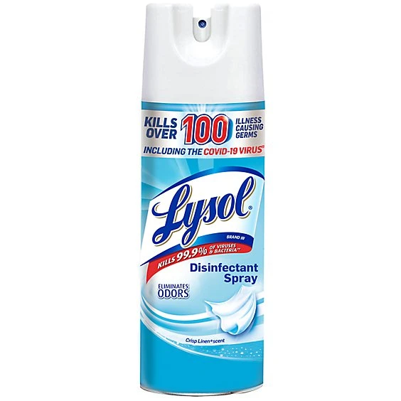 Lysol Crisp Linen Scented Disinfectant Spray 12.5oz