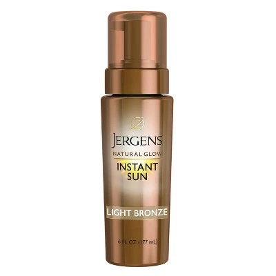 Jergens Natural Glow Instant Sun Moisturizing Lotion Light Bronze (6 oz)