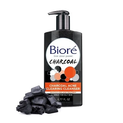 Biore Charcoal Acne Daily Cleanser 6.77 oz