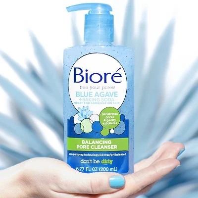 Biore Blue Agave + Baking Soda Cleanser 6.77oz