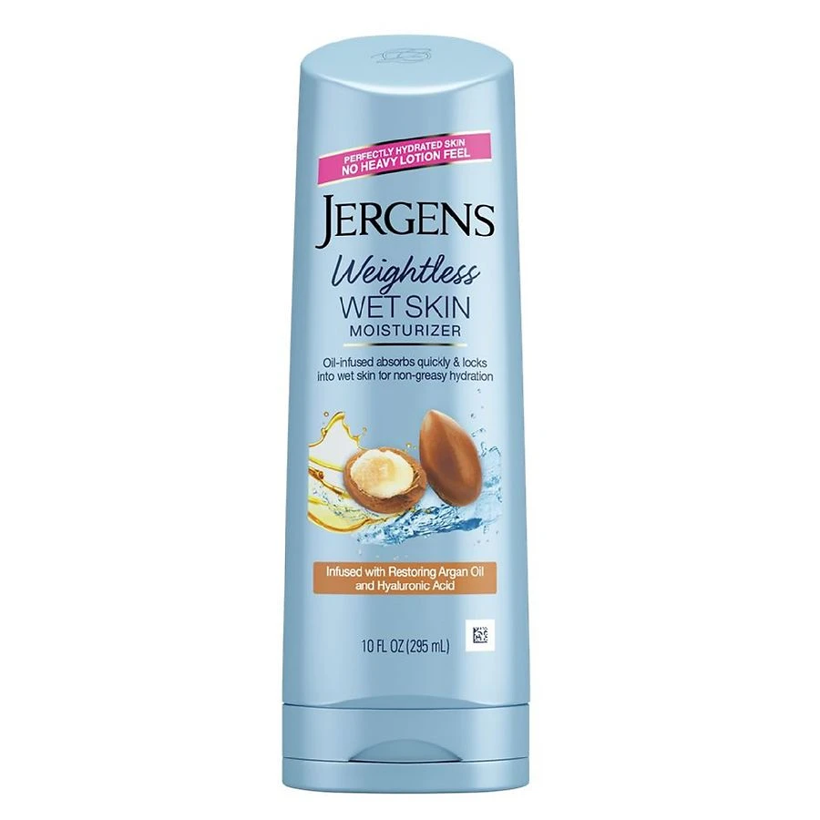Jergens Argan Oil Weightless Wet Skin Body Lotion, 10 fl oz