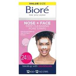 Biore Biore Nose + Face Deep Cleansing Pore Strips  24ct
