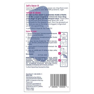 Biore Deep Cleansing Pore Nose Strips 6 ct