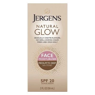 Jergens Natural Glow Face Moisturizer 2 oz (Medium/Tan)