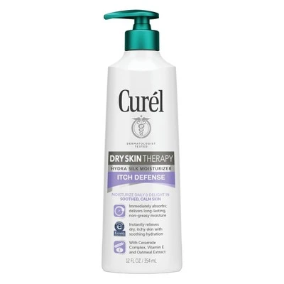 Curel Dry Skin Therapy Itch Defense Hand & Body Lotion  12 fl oz