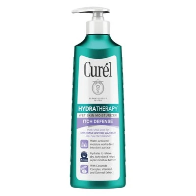 Curel Hydratherapy Itch Defense Wet Skin Moisturizer  12 fl oz