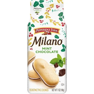 Pepperidge Farm Milano Mint Chocolate Cookies, 7oz Bag
