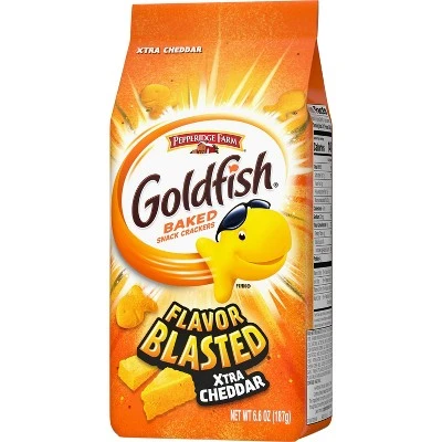 Pepperidge Farm Goldfish Flavor Blasted Xtra Cheddar Crackers  6.6oz
