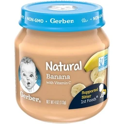 Gerber Gerber 1st Food Natural Glass Banana Baby Meals 4oz