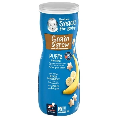 Gerber Puffs Banana Cereal Baby Snacks 1.48oz
