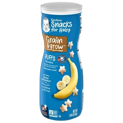 Gerber Puffs Banana Cereal Baby Snacks 1.48oz