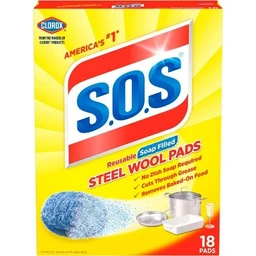Clorox S.O.S Steel Wool Soap Pads 18 Ct