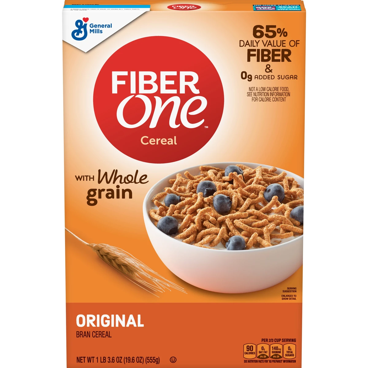 Fiber One Original Bran Breakfast Cereal  16.2oz  General Mills