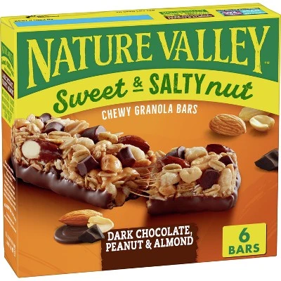Nature Valley Sweet & Salty Dark Chocolate Peanut & Almond Granola Bars 6ct